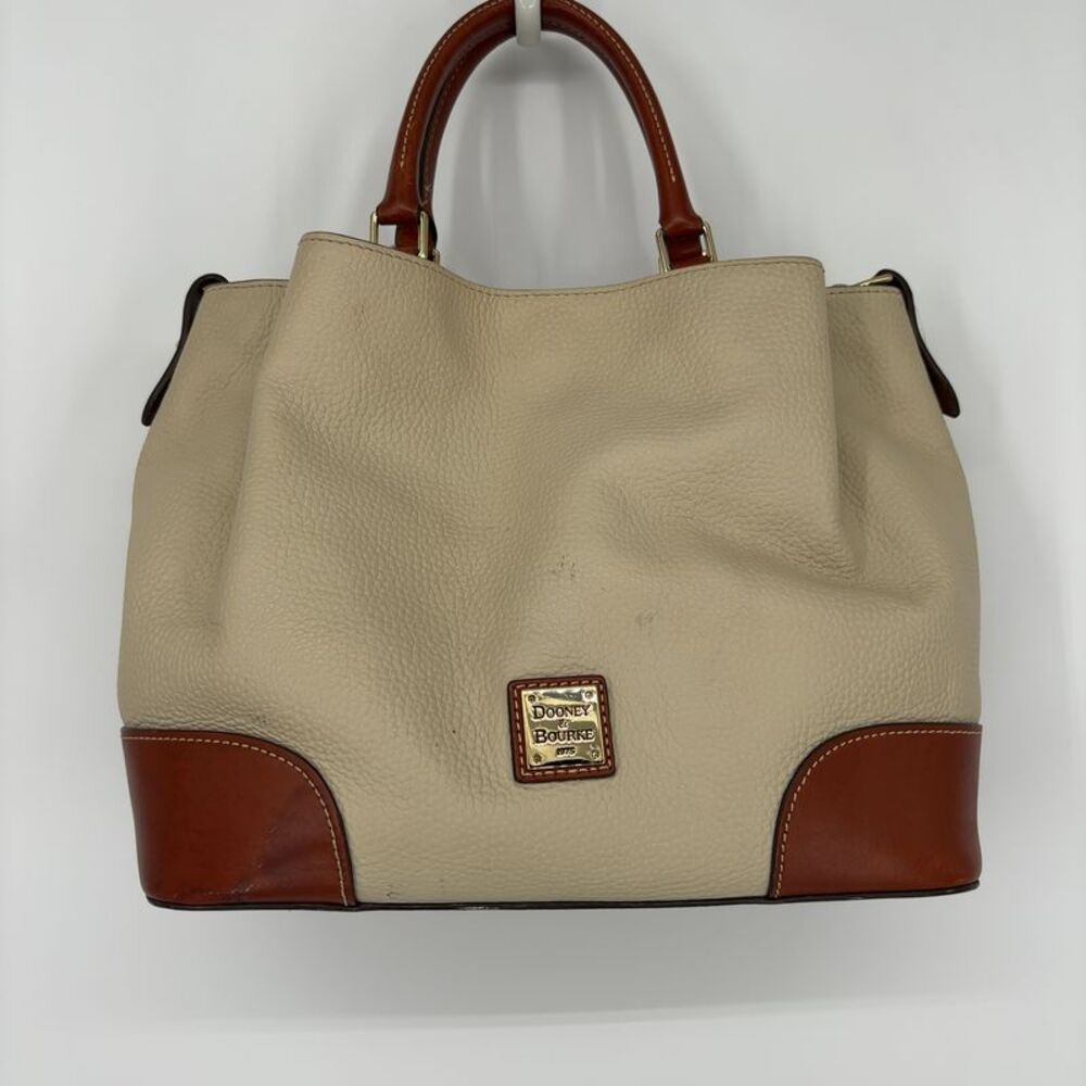 Dooney & Bourke Pebble Leather Cream Bag